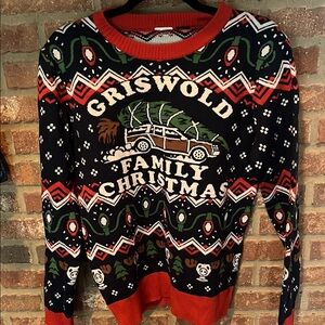 Griswold Family Christmas Sweater - Black and Red